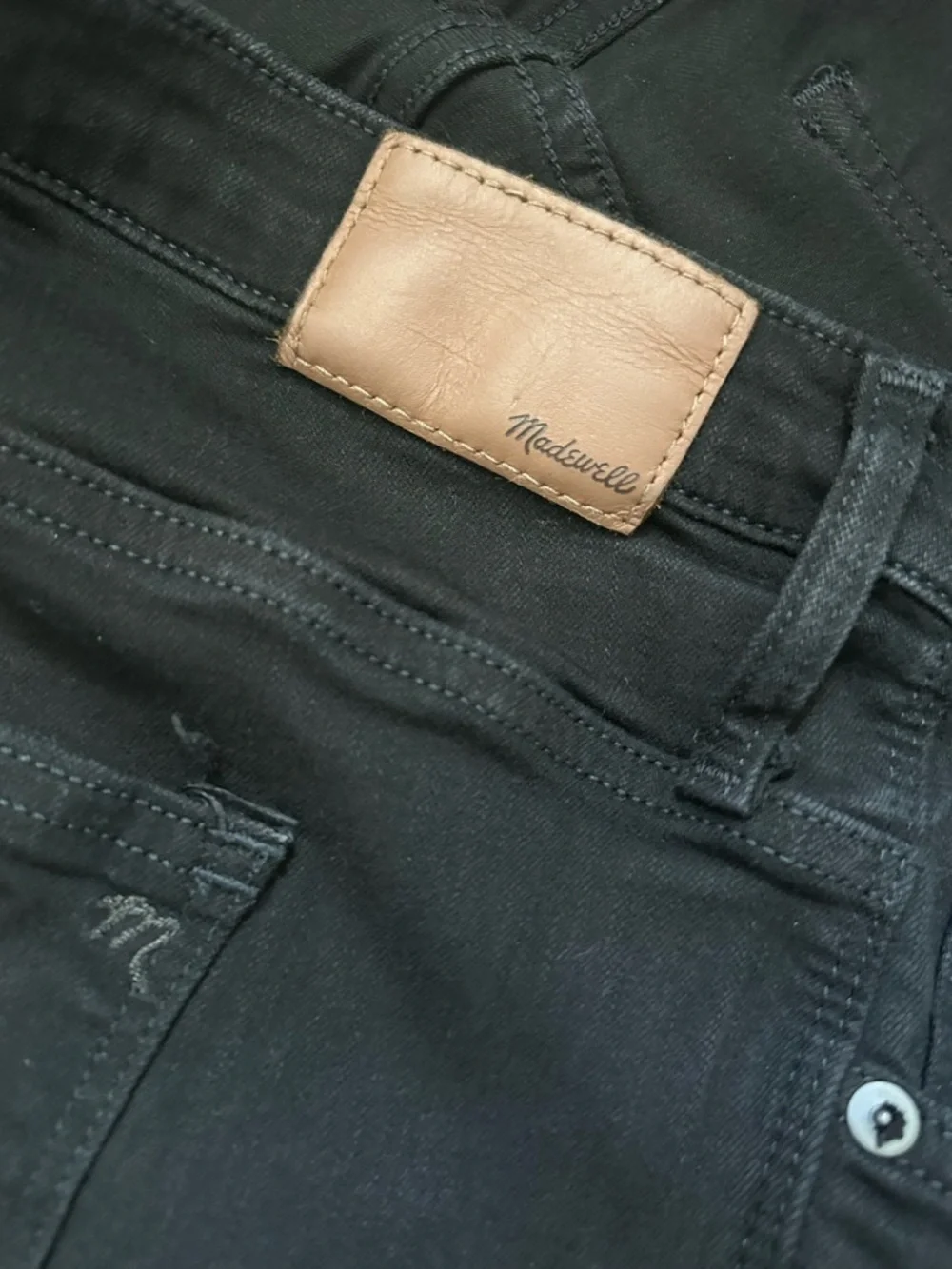 Madewell plus Black Skinny Jeans size 37 - Picture 5 of 9